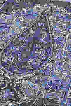 Indigo Art Silk Kaftan Set image number 1