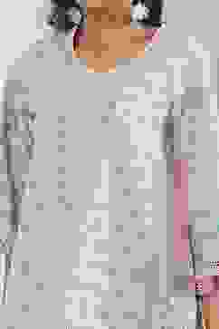 Pink Cotton Printed Straight Kurta Set image number 1