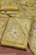 Lime Green Cotton Unstitched Suit Set image number 0