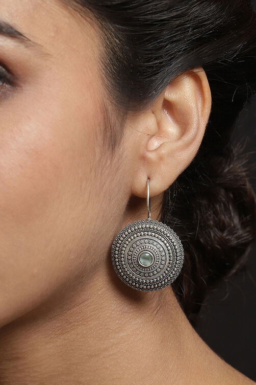 Oxidised Silver Earrings image number 3