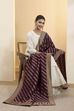 Purple Poly Printed Banarasi Dupatta