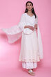 Off White Cotton Sharara image number 6