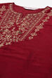 Navy Blue Poly Viscose Straight Kurta Slim Pant Suit Set image number 1