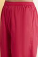 Fuchsia Cotton Floral Printed Straight Kurta Set image number 2