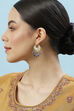 Gold Brass Earrings image number 3