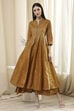 Lavender Cotton Layered Anarkali Dress image number 5