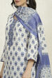Orange Cotton Printed Embroidered Unstitched Suit Set image number 2