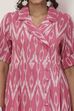 Pink Cotton Flared Dress image number 1