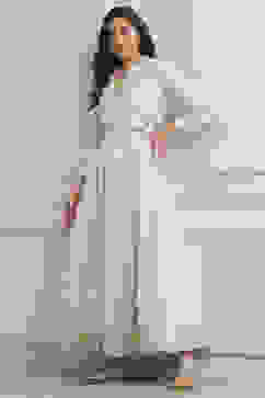 Off White LIVA Straight Printed Top image number 0