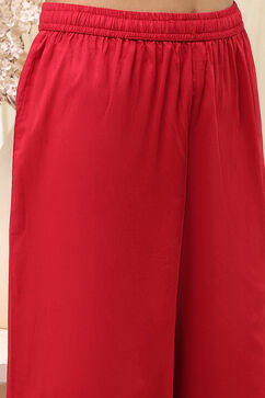 Red Shantoon Asymmetric Suit Set image number 2