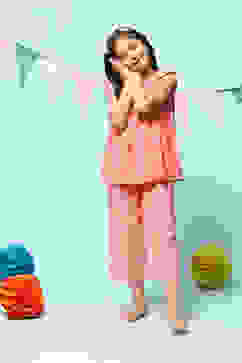 Coral Rayon Printed Sleepwear image number 6