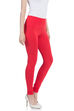 White Cotton And Art Silk Leggings image number 3