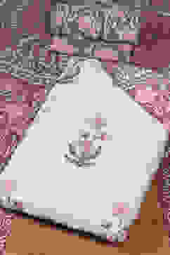 Purple Cotton Hand Block Print Unstitched Suit Set image number 0