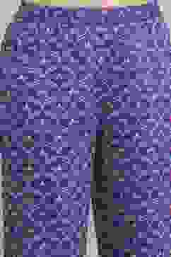 Blue Cotton Straight Suit Set image number 2