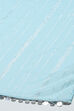 Sky Blue Poly Chanderi Mirror work A-line Suit Set image number 3