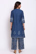 Indigo Cotton Straight Fusion Wear 3 Piece Set image number 5