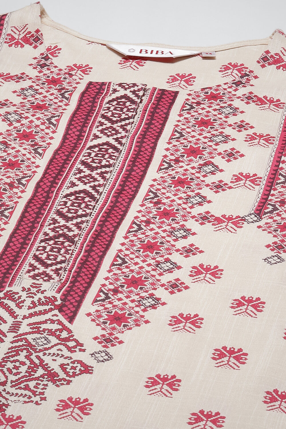 Blue LIVA Straight Printed Kurta image number 5