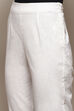 Black Cotton Slim Solid Pants image number 1