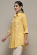 Lilac Cotton Straight Embroidered Shirt image number 4