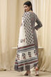 Gray Cotton Screen Print Unstitched Suit Set image number 5