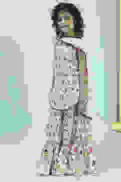 Off-White Cotton Straight Printed Suit Set image number 3