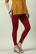 Black Viscose Lycra Solid Leggings image number 3