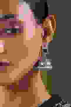 Green Brass Jhumka image number 1