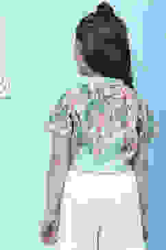 Mint Green Cotton Shirt image number 4