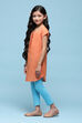 Blue Cotton Straight Solid Kurta Set image number 3