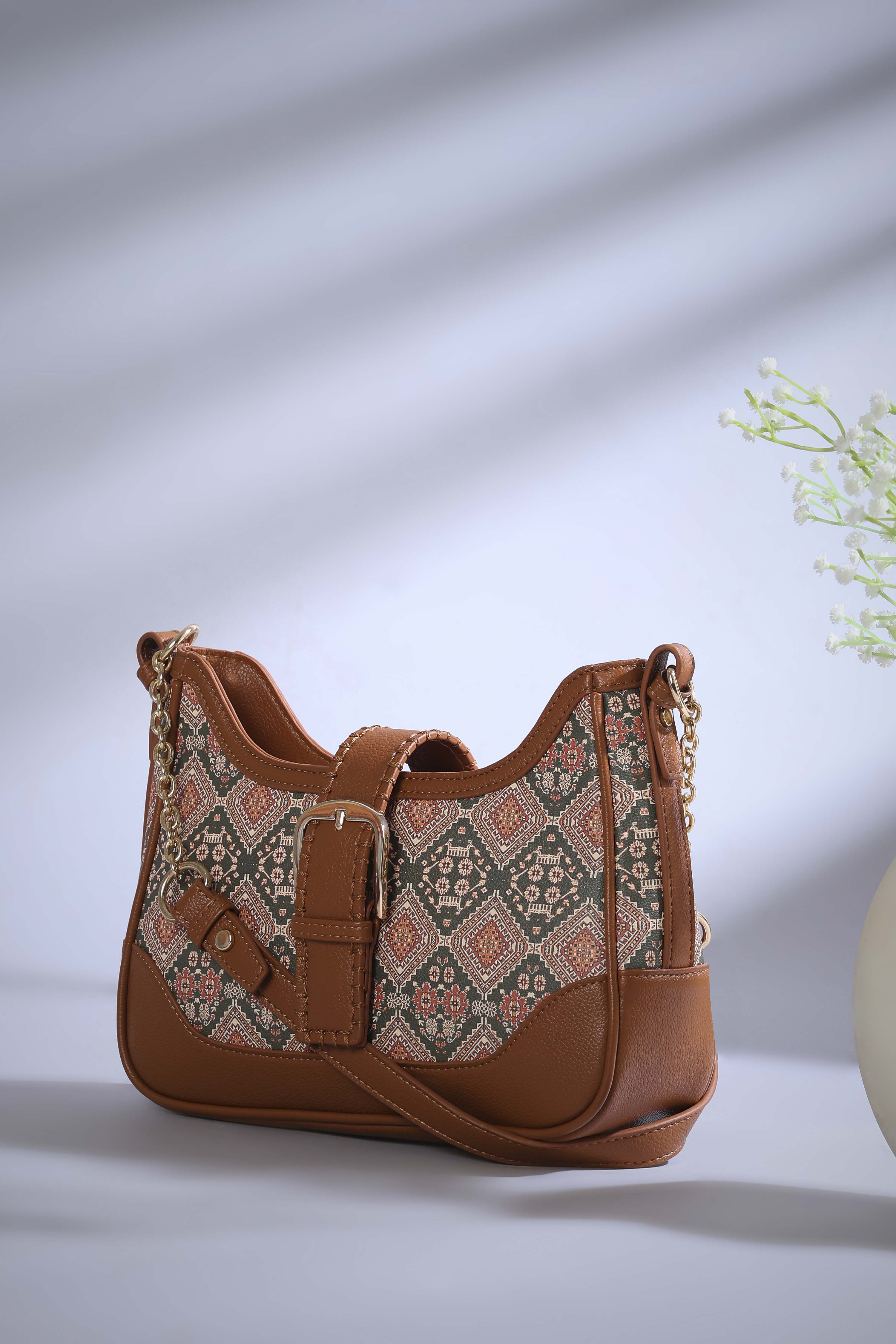 Brown PU Tote Bag image number 0