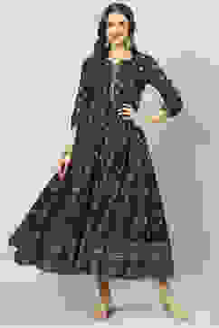 Charcoal Cotton Dress image number 0