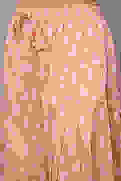 Peach & White Cotton Printed Relaxed Salwar image number 5