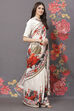 Rohit Bal Off White Cotton Silk Printed Saree image number 2