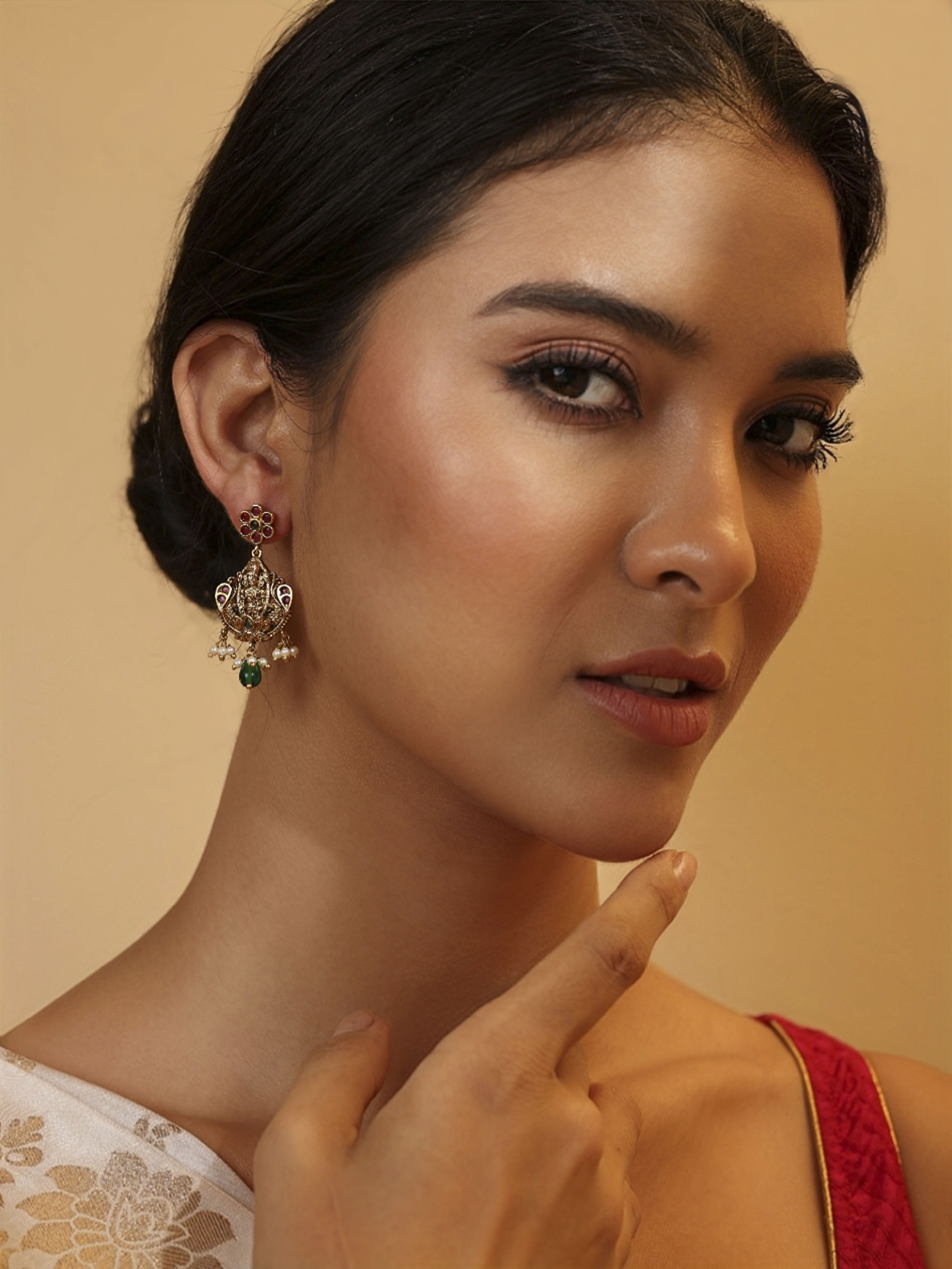 Gold Brass Drop & Danglers image number 1