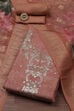Coral Chanderi Printed Unstitched Suit Set image number 0