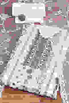 White-Black Georgette Printed Unstitched Suit Set image number 0