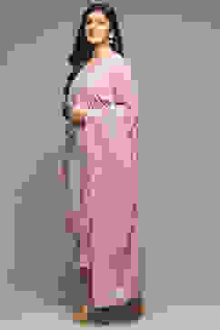 Lavender Cotton Straight Kurta Pants Suit Set image number 5