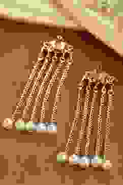 Multi Brass Drop & Danglers image number 2