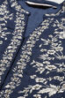 Blue Viscose Silk Straight Kurta Regular Pant Suit Set image number 2