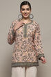 Blue Polyester Straight Kurti image number 2