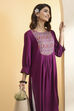 Mustard Viscose Rayon Straight Kurta image number 6