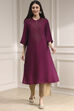 Berry Dyed Straight Kurta