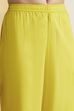Lime Green Embroidered Cotton Kurta Set image number 2