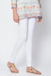 Beige Cotton Solid Churidar image number 0