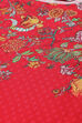 Red Printed LIVA Asymmetric Kurta Palazzo Suit Set image number 1