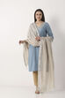 Off White Cotton Khadi Dupatta image number 2