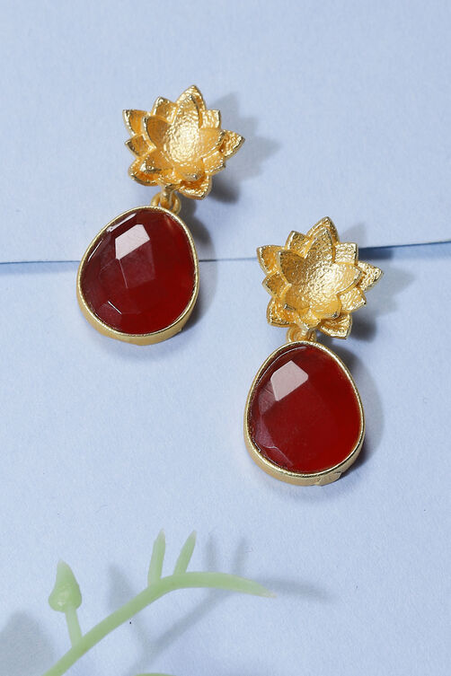 Maroon Earrings image number 0