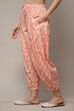White Blue Cotton Printed Relaxed Salwar image number 3