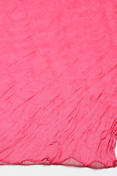 Pink Straight Kurta Churidar Suit Set image number 3