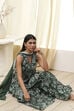 Green Cotton Floral Peplum Suit Set image number 0